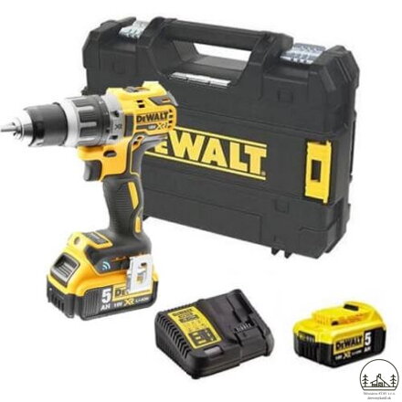 Dewalt DCD792P2B, 70Nm, 2x5Ah, Bluetooth